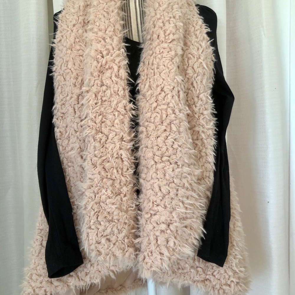 Faux lamb vest